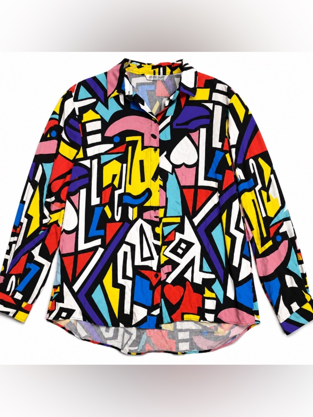 Big Dart • Geometric •Colorblock • Button-Up Shirt • EUR 52/ US 20